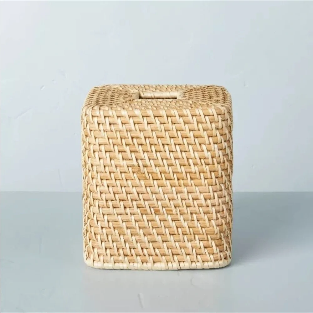Woven Tissue Box Cover Natural - Hearth & Hand™ with Magnolia